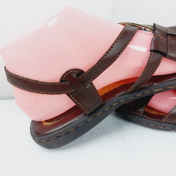 BOC Women's Brown Concept Kesia Leather Classic Gladiator Sandal Size 7M - Picture 9 of 15